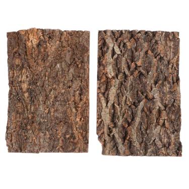 Imagem de DOITOOL 4 peças de fundo de terrário de cortiça 30 x 20 cm casca de réptil cortiça casca de madeira terrário decoração de réptil tapete de escalada decoração de habitat para dragão urso, lagartixas