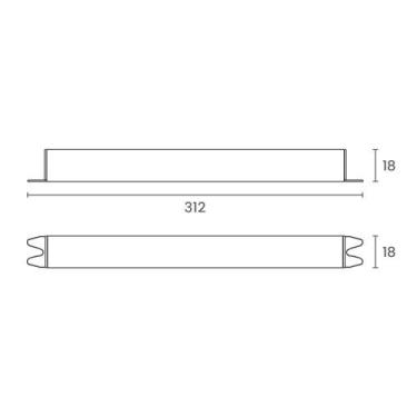Imagem de Fonte Slim Chaveada Para Fita Led Taschibra 12V 5A / 60W Bivolt