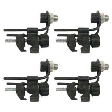 Imagem de Kit 4 Clamp Microfone Bateria Zabumba Percussão Resistente