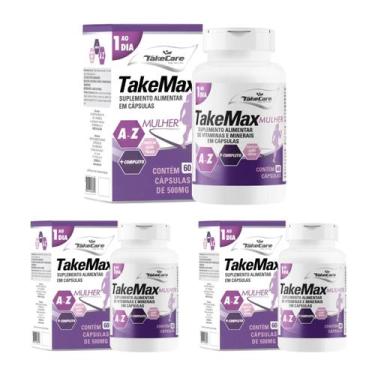 Imagem de Kit 3 Polivitamínico A-Z TakeMax Mulher - TakeCare