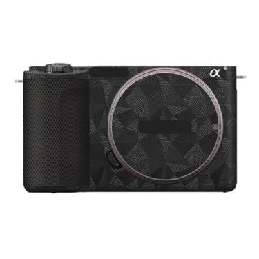 Imagem de Película de vinil antirriscos para Sony ZV-E10 II Película de desenho animado protetor corporal casaco acessórios de fotografia adesivo E10 Mark II (triângulo preto)