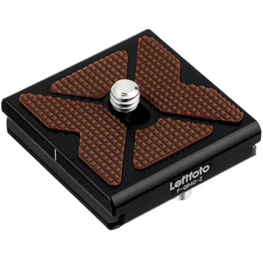 Imagem de Leftfoto Placa de liberação rápida para câmera universal Arca Swiss de 40 mm serve para braçadeira tipo Arca para câmera DSLR Tripé Ballhead