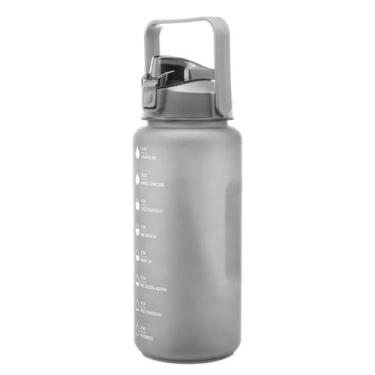 Imagem de Garrafa Squeeze Grande 2 Litros Com Marcação Lyor Cinza