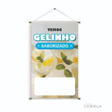 Imagem de Banner pronto Gelo saborizado BA 558 medida 45x70 cm arte Pronta