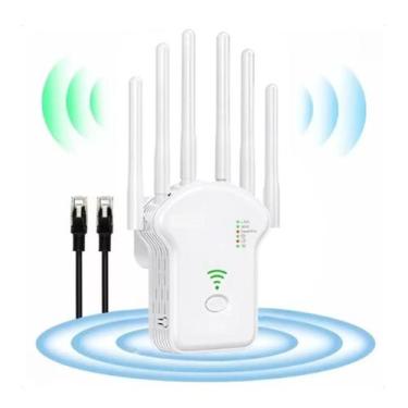 Imagem de Repetidor Wifi 2800M 6 Antenas Roteador Amplificador Sinal - Repetidor