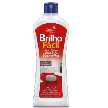 Imagem de Cera Líquida Vermelha Brilho Fácil 750ml Casakm