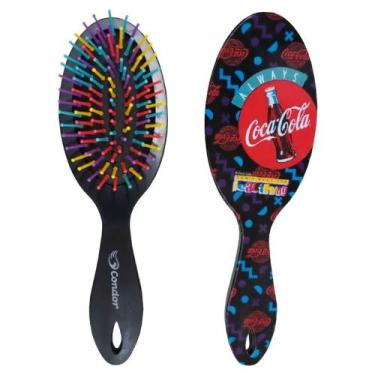 Imagem de Escova de Cabelo Condor Oval Coca Cola Sortida