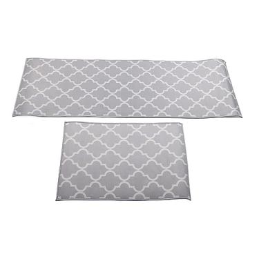 Imagem de 2pcs tapete de cozinha não deslizante Tapete de tapete de piso impermeável para o escritório em casa Hotel Poliéster 40x60cm 40x120cm