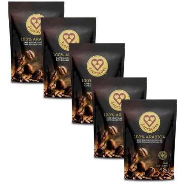 Imagem de Café Solúvel 100% Arábica Três Corações Kit 5 Refis De 40G - 3 Coracoe