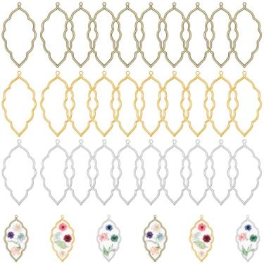 Imagem de Gartful 30 biséis abertos para fabricação de joias de resina, kit de fabricação de brincos com 100 anéis de salto, pingentes de moldura geométrica para pingentes, brincos, colares, artesanato DIY