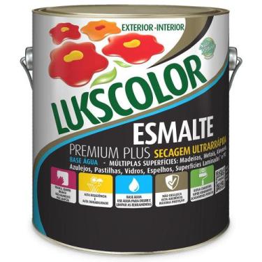 Imagem de Tinta Esmalte Bri Lukscolor Base Água Branco 3,6L