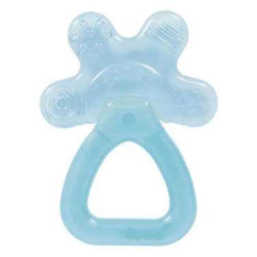 Imagem de Mordedor Massageador Chocalho Com Água Buba Bebê, Azul