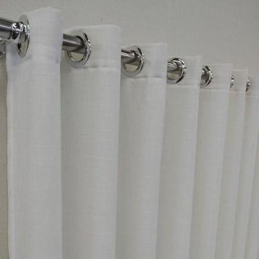 Imagem de cortina voil linho forro de microfibra quarto sala porta janela P/ var