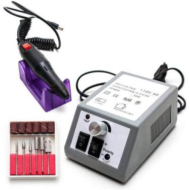 Imagem de Lixadeira Manicure Eletrica Unha Motor Pedicure Bivolt Profissional ME