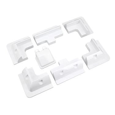 Imagem de 7 PCS Suporte de de Telhado, Suporte de de Telhado, Kit de Suporte de Fixação de Painel Solar Sem Broca ABS Painéis Solares Brancos para RV Yacht Bungalow Energia Renovável