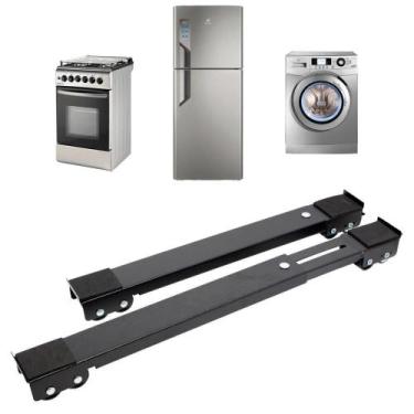 Imagem de Suporte Rodinhas Ajustável Base Máquina Lavar Móveis Freezer - Bazar B