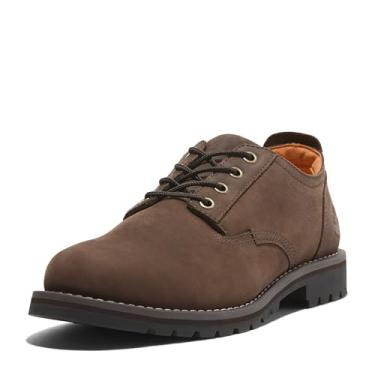 Imagem de Timberland Sapato masculino impermeável Redwood Falls com cadarço, Nobuck marrom escuro, 11.5 Wide