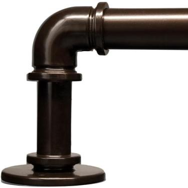 Imagem de Varão de cortina WORLD RODS Industrial Brown 45-115cm ajustável