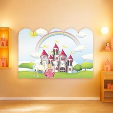 Imagem de Cabeceira De Cama Decorativa Infantil Menina Tema Castelo (CabCerq-0034)