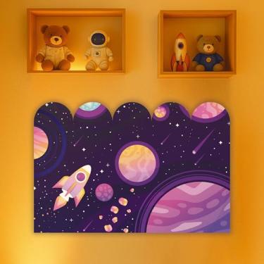 Imagem de Cabeceira de Cama Decorativa Infantil para Quarto de Meninos - Tema Astronauta (CabCerq-0078)
