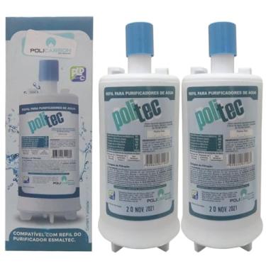 Imagem de Kit 2 Filtro Refil Purificador Agua Compatível Esmaltec Acqua 7 Purágua
