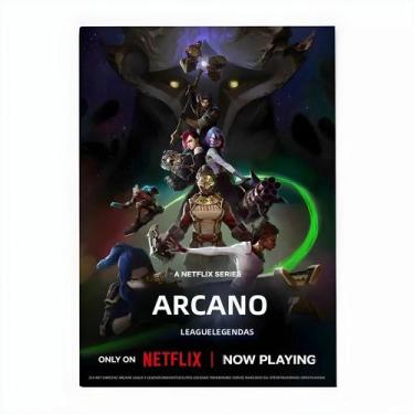 Imagem de Pôster Principal De Jinx Arcane HD À Prova d'Água Decoração De Parede 