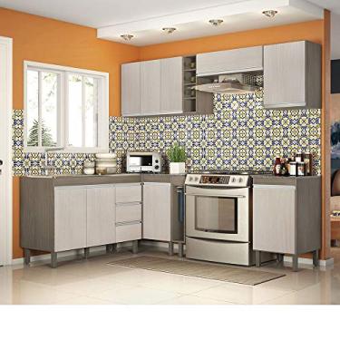 Imagem de Cozinha Modulada Karen 8 Módulos 7800 Malbec/Avelã - MPdecor