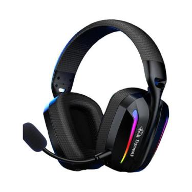 Imagem de Fone De Ouvido Gamer Sem Fio RGB Leve FREEWOLF V10 Tri-Modo Bluetooth 