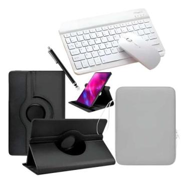 Imagem de Combo para Tablet Redmi Pad 2 Kit com Teclado e Mouse  Capa 360º + Pas