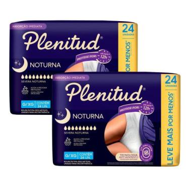 Imagem de Kit 2 Roupa Íntima Plenitud Noturna Unissex Tamanho G/XG 24 Unidades D