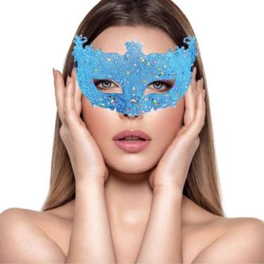 Imagem de Máscara Cobertura Olhos Elegância Festa Show Baile Gala Eventos Femini