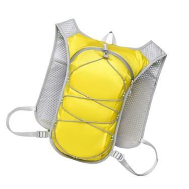 Imagem de YIJU Colete de hidratação Mochila Pacote de hidratação para caminhadas Escalada Equipamento de corrida Mochila aquática Pacote para escalada ao ar livre, Amarelo