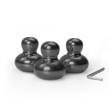 Imagem de Acessório premium de bota ponderada para diapasões (pacote com 3) | Schumann 93,96 Hz - Afinação óssea osteofônica, estimulação tátil, transferência de vibração - cura de som e harmonização de