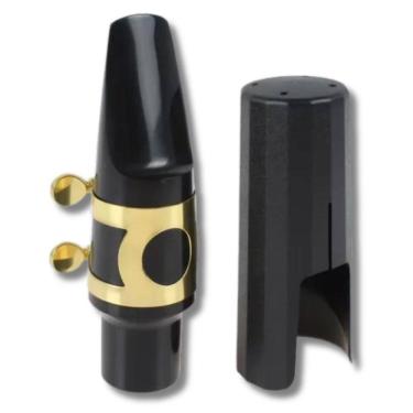 Imagem de Kit Boquilha Sax Tenor Com Abraçadeira E Tampa Zelmer