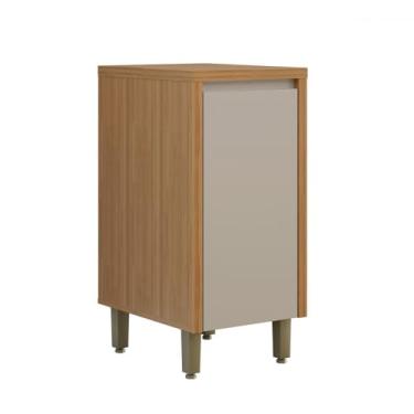 Imagem de Balcão de Cozinha 40 Cm Allure 1 Porta 1 Prateleira Jequitibá/Gris - Linea Brasil