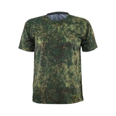 Imagem de Camiseta Tática Masculina Mege - Gola Redonda, Manga Curta, Respirável