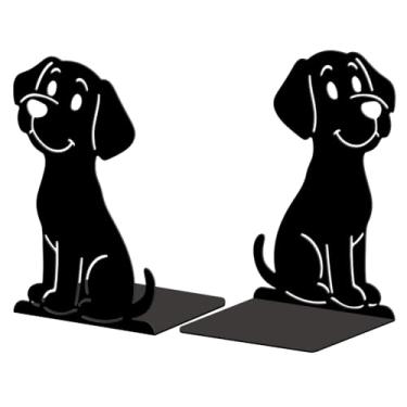 Imagem de Peacoblue Suportes de livros de metal para prateleiras, tampas de livros de estudo resistentes decorativas modernas para escritório, mesa, prateleira, sala 13,5 x 11 x 20 cm de ferro fundido simples