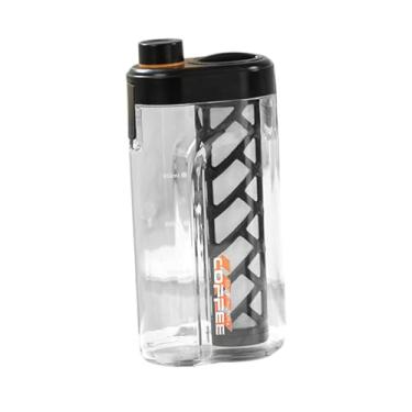 Imagem de MotiveTech Copo de café gelado, dispensador de bebidas geladas, jarra de chá de 800 ml, máquina de chá gelado para bebidas de frutas frescas, gelado, Preto