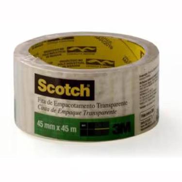 Imagem de Fita p/ embalagem transparente 45mm x 45m 5802 3M