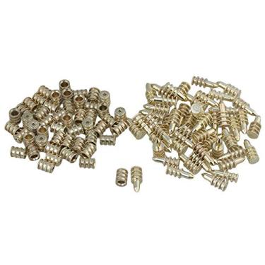 Imagem de Sevender 50 peças de haste de posicionamento de liga de mesa de jantar ouro liga de zinco alinhadores de folha de mesa pinos de alinhamento pino de mesa