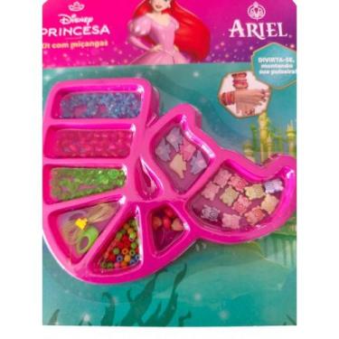 Imagem de Kit Miçangas 100 peças Princesas Disney Coleção Princesas Ariel - Etit