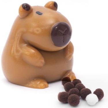 Imagem de Squishy Alívio Estresse Capivara Antistress Kawaii Tiktok Squish pinti