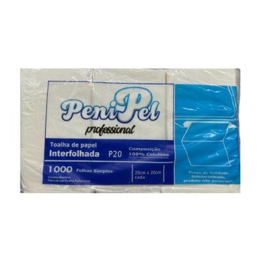 Imagem de Toalha de Papel Interfolhada 100% Celulose Penipel 800g, Banheiros