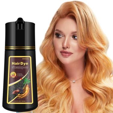 Imagem de Shampoo de tintura de cabelo Onilyua Blonde Brown 500mL 3 em 1
