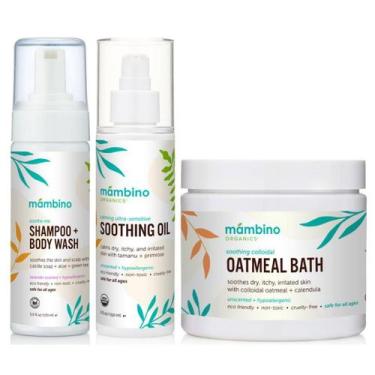 Imagem de Conjunto de banho Mambino Organics Soothing com aveia, 165 ml, pacote 