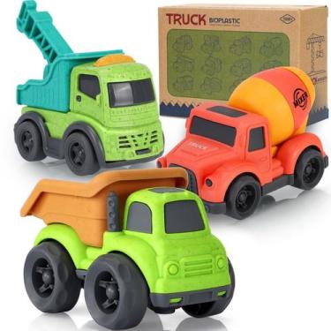 Imagem de Conjunto de caminhões de brinquedo de construção UOYLEYVN 3 em 1 por 2
