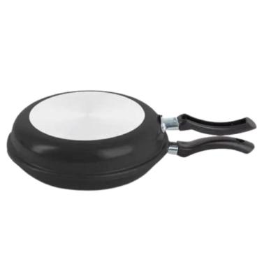 Imagem de Omeleteira Sanduicheira Dupla Grande Antiaderente Preto