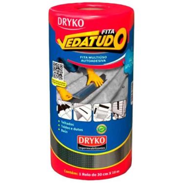 Imagem de Kit Fita Adesiva Multi Uso 30cm Largura 10 Metros - DRYKO