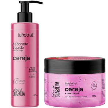 Imagem de Kit Banho Premium e Cuidado Pessoal Sabonete Liquido e Esfoliante Corp