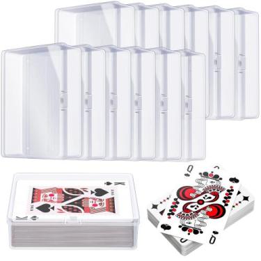 Imagem de Caixa de armazenamento de cartas de baralho Kitoyz Clear Plastic (12 u